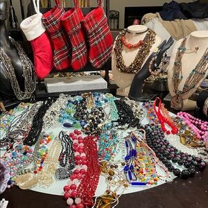 16lbs of glass jewelry preview